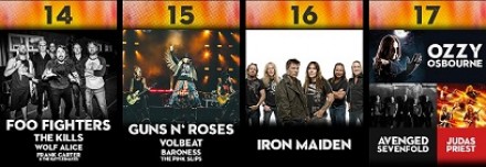 Firenze Rocks - dal 14 al 17 Giugno con concerti dei Foo Fighters, Iron Maiden, Guns Nʼ Roses