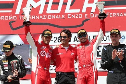 BUONA LA PRIMA AD IMOLA PER LA SCUDERIA BALDINI 27 - PRIMI IN GARA 1 E SECONDI IN GARA 2 - FISICHELLA E GAI IN TESTA ALLA CLASSIFICA CONDUTTORI GT3