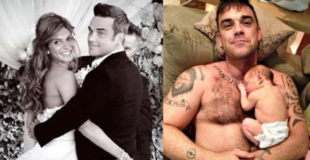 Robbie Williams, papà esemplare