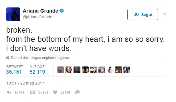 ariana tweet